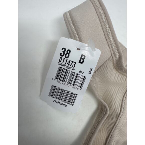 Brand New Leonisa Women's Size 38B Firm Compression Light Brown Bra - Picture 5 of 9